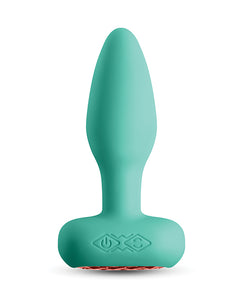 Plug anal rotativ și vibrator controlat de aplicația Techno Prism - Teal