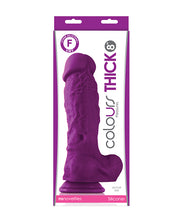 Indlæs billede i gallerifremviser, Girthy Delight 8&quot; Silikone Dildo - Lilla
