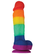 Load image into Gallery viewer, Rainbow Pride 5-Inch Suction Cup Dong
