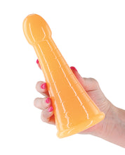 Load image into Gallery viewer, Luminous Phoenix Glow-in-the-Dark Dildo - Vibrant Orange
