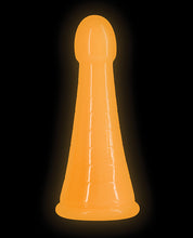 Charger l&#39;image dans la visionneuse de la galerie, Dildo Luminous Phoenix qui brille dans le noir - Orange vif
