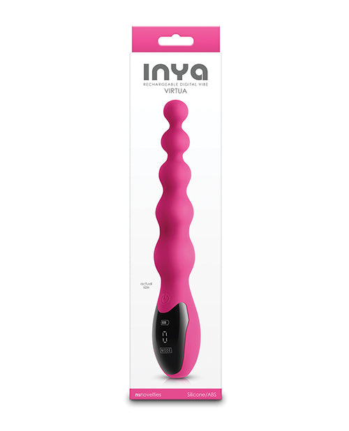 INYA Virtua Vibrator Anal Digital cu Mărgele - Roz