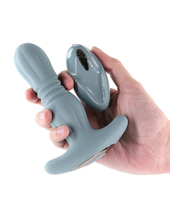 Renegade Gemini Anal Plug Vibrator w/Remote - Gray