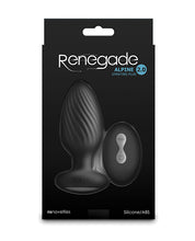 Carregue a imagem no visualizador da Galeria, Plugue anal giratório e vibratório Renegade Alpine 2.0 com controle remoto - preto
