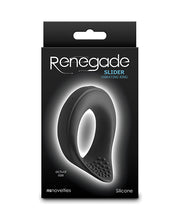 Încărcați imaginea în vizualizatorul Galerie, Renegade Slider Rechargeable Vibrating Cock Ring - Black
