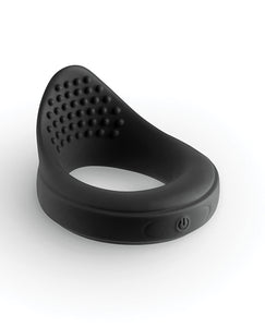 Renegade Slider Rechargeable Vibrating Cock Ring - Black