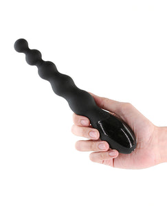 Vibrador Anal Renegade Virtua Digital com Contas - Preto