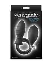 Lataa kuva gallerian katseluohjelmaan, Renegade Inflataplay Expandable Anal Plug - Black
