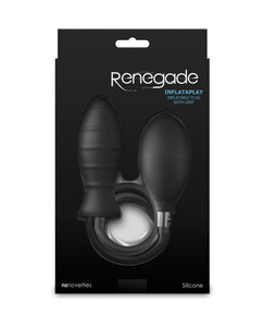 Renegade Inflataplay Expandable Anal Plug - Black