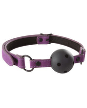 Load image into Gallery viewer, Lustful Indulgence Purple Ball Gag
