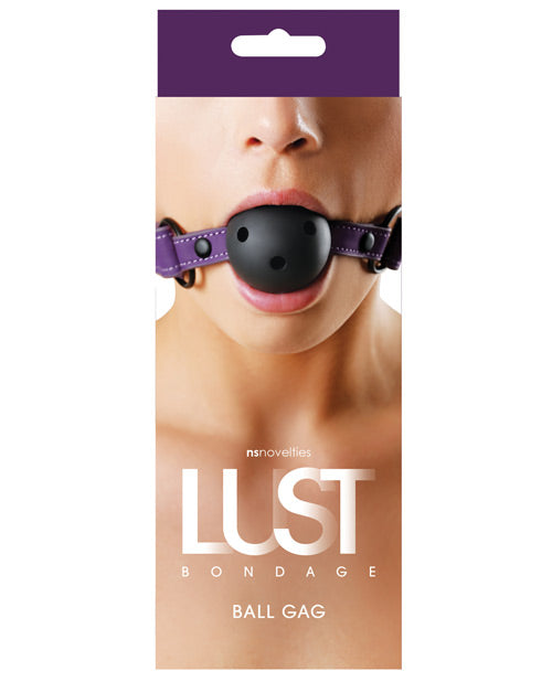 Lustful Indulgence Purple Ball Gag