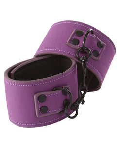 Desire-Infused Purple Wrist Restraints