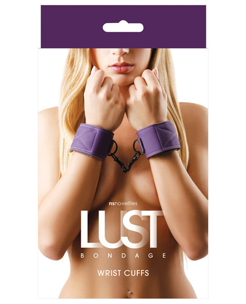 Desire-Infused Purple Wrist Restraints