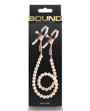 Load image into Gallery viewer, Rose Gold Nipple Clamps by Bound Dc1
