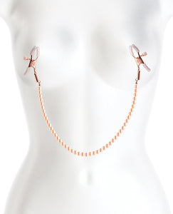 Rose Gold Nipple Clamps by Bound Dc1