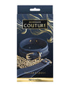 Coleira e Guia de Vinil Luxe Bondage Couture - Azul