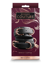 Load image into Gallery viewer, Luxury Black Restraint Cuffs - Bondage Couture
