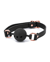 Load image into Gallery viewer, Couture Leather Ball Gag for Sensual Play
