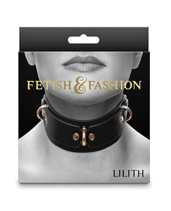 Seductive Lilith Restraint Collar - Noir for Doms and Subs