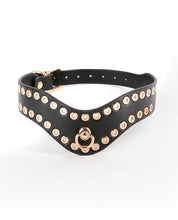 Load image into Gallery viewer, Elegant Kali Collar - Black With Gold Studs For Style
