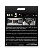 Load image into Gallery viewer, Elegant Kali Collar - Black With Gold Studs For Style
