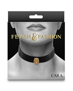 Collar Negro Ajustable Cara con O-Ring de Fetish Fashion