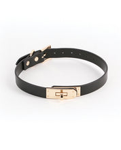 Load image into Gallery viewer, Sadie Leatherette Choker Collar - Noir for Stylish Looks
