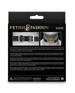 Sadie Leatherette Choker Collar - Noir for Stylish Looks