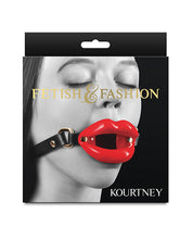 Load image into Gallery viewer, Seductive Kourtney Gag - Black and Red Edition Ball Gag
