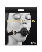 Load image into Gallery viewer, Seductive Black Ball Gag by Fetish &amp; Fashion for Intimacy
