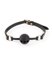 Load image into Gallery viewer, Seductive Black Ball Gag by Fetish &amp; Fashion for Intimacy
