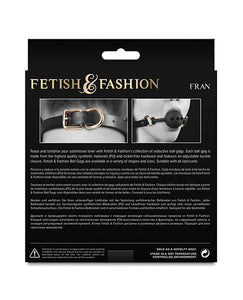 Seductive Black Ball Gag by Fetish & Fashion for Intimacy