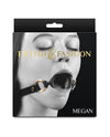 Fetiche y Moda Megan Gag de Bola Ajustable - Accesorio Negro