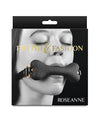 Seductive Black Roseanne Ball Gag de la Fetish and Fashion