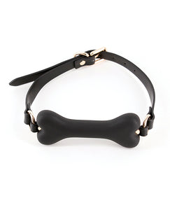 Verleidelijke Zwarte Roseanne Ball Gag van Fetish en Fashion