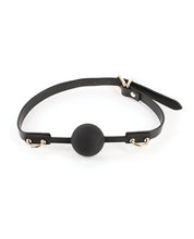 Load image into Gallery viewer, Seductive Black Ball Gag for BDSM Play Accessory
