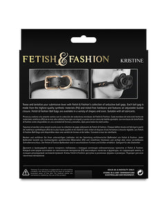 Seksuel Sort Boldgag af Fetish & Fashion Kristine Edition