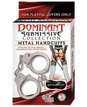 Load image into Gallery viewer, Ultimate Bondage Experience: Metal Handcuffs and Blindfold Set
