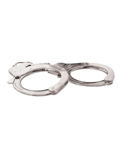 Ultimate Bondage Experience: Metal Handcuffs and Blindfold Set