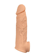 Load image into Gallery viewer, Natural Realskin Vibrating Penis Xtender -

