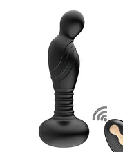 Load image into Gallery viewer, Ass-sation Remote Vibrating P Spot Plug - Black
