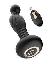 Load image into Gallery viewer, Ass-sation Remote Vibrating P Spot Plug - Black
