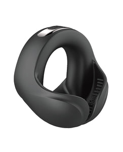 Ultimate Pleasure Scrotum Support Cock Ring Black 50mm