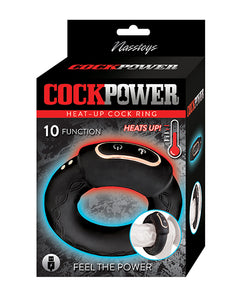 Heated Pleasure Cock Ring - Black