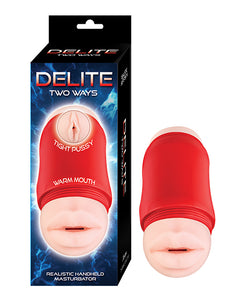 Nasstoys Dual Sensation Masturbator - Mun & Vulva - Vit