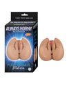 Melissa's Ultimate Pleasure Stroker - Design Realista de Vagina e Ânus - Marrom