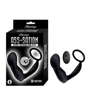 Load image into Gallery viewer, Ass-station Contoured Anal Plug w/Remote - Black
