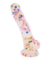 Dildo de Sucção de Silicone Confetti Party - Cock-A-Palooza Funfetti