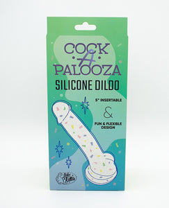 Dildo din silicon cu ventuză Confetti Party - Cock-A-Palooza Funfetti