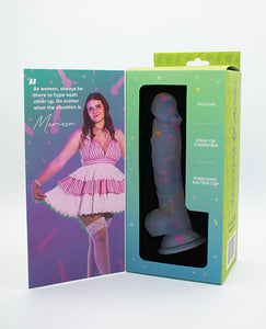 Dildo de Silicona con Succión Confetti Party - Cock-A-Palooza Funfetti